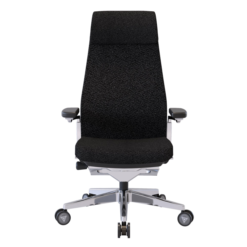 Fauteuil de direction Nightingale NLC à dossier haut et accoudoirs relevables - Noir