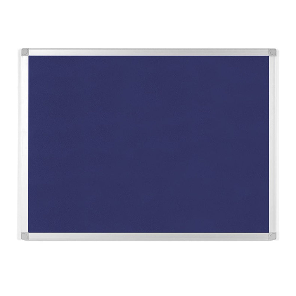 Tableau d'affichage en feutre MasterVision Ayda - Cadre en aluminium - 61 cm (H) x 91 cm (L) - Bleu