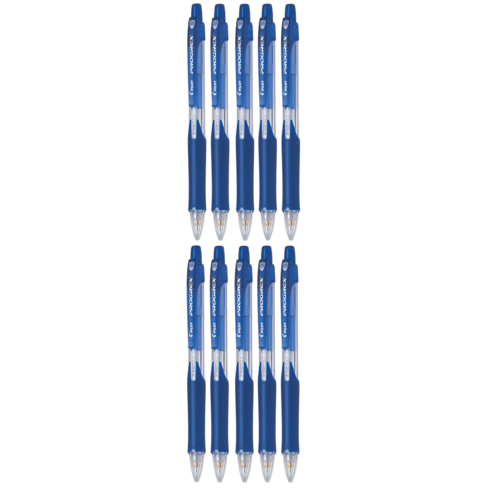 Pilot BeGreen Progrex Mechanical Pencil with Sliding Sleeve - 0.5mm - Blue - 10 Pack