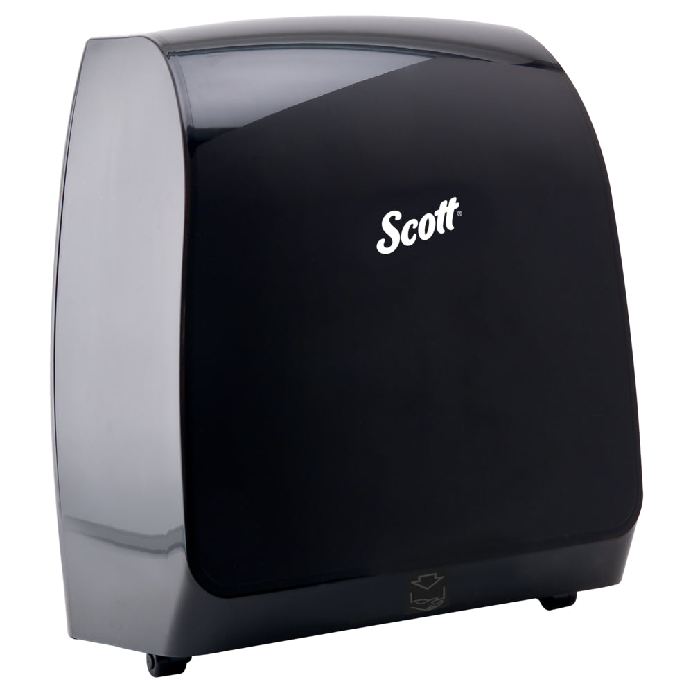 Scott Pro Manual Hard Roll Towel Dispenser - for Blue Core Scott Pro Roll Towels - 12.66" x 16.44" x 9.18" - Black
