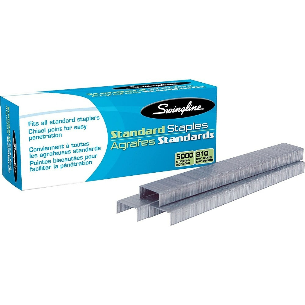 Agrafes standard Swingline, longueur de jambe 1/4 po, paquet de 25 000