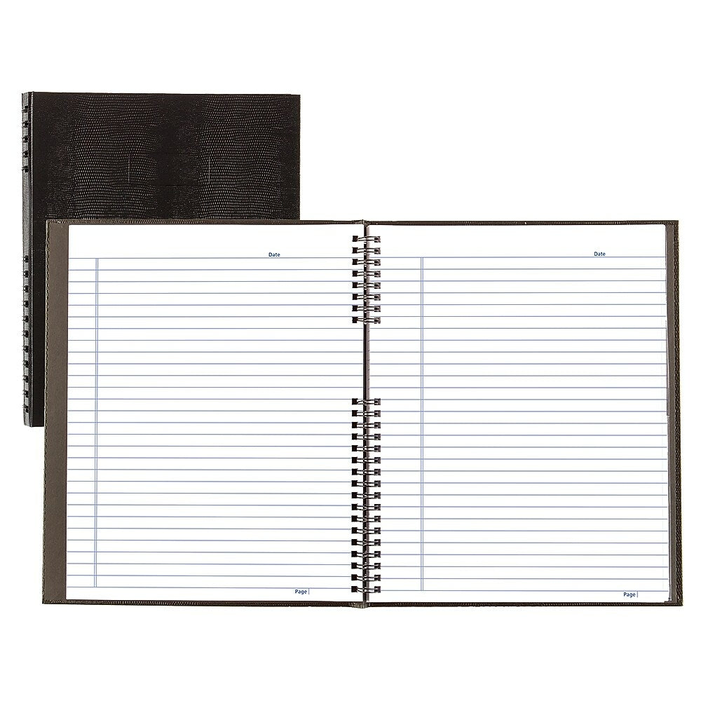 Blueline Notepro Hardcover Notebook, Black, 10-3/4" x 8-1/2", 150 Pages