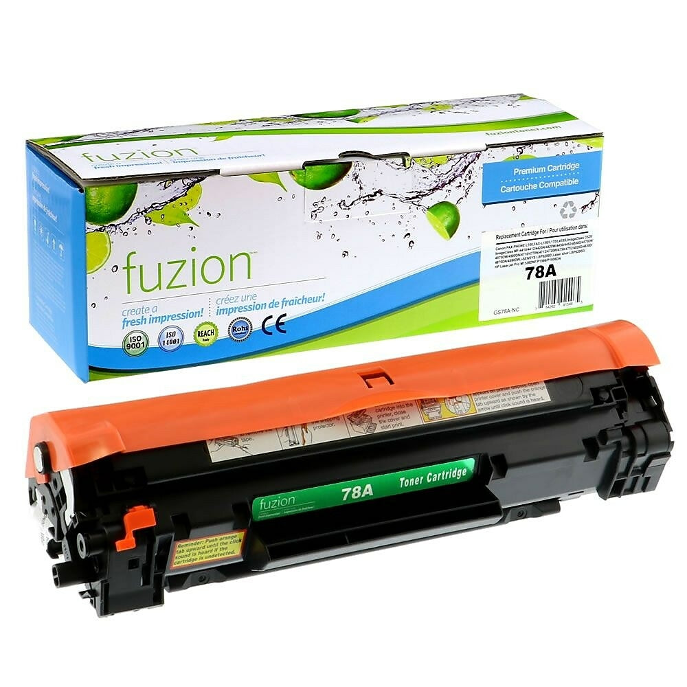 fuzion HP 78A (CE278A) Compatible Toner Cartridge - Standard Yield - Black