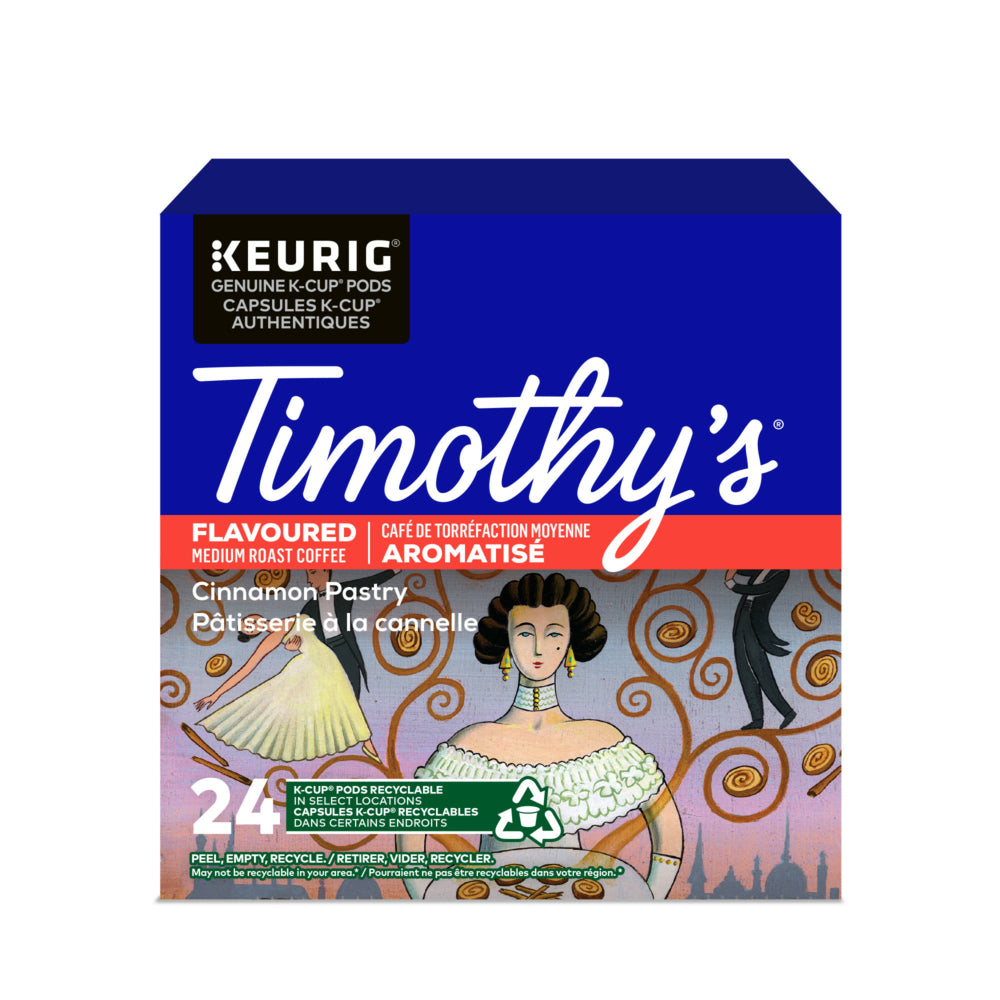 Capsules K-Cup de café à la cannelle de Timothy's - Paquet de 24