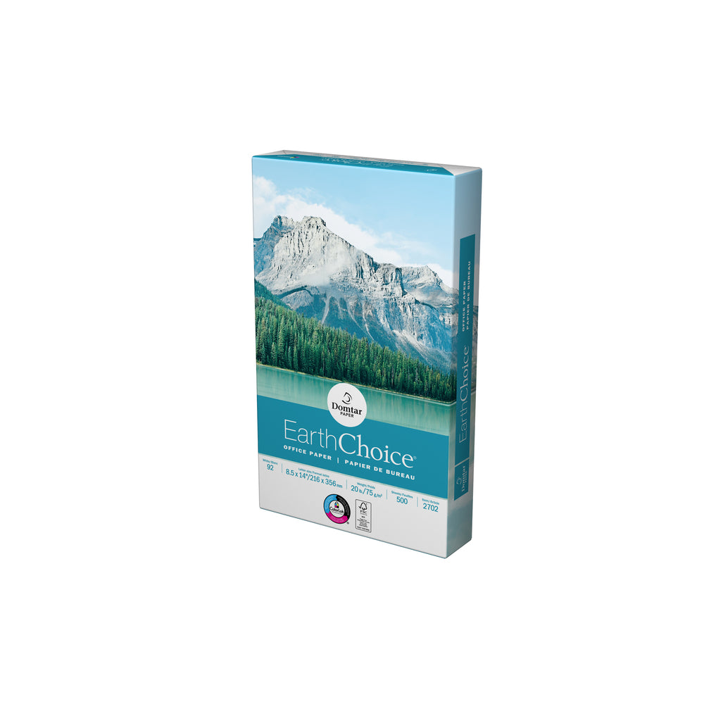Domtar EarthChoice Office Paper - 20 lb. - 8.5" x 14" - 500 Sheets