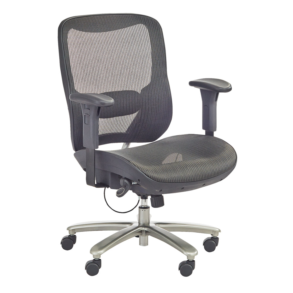 Safco Big and Tall All Mesh High Back Chair - Black