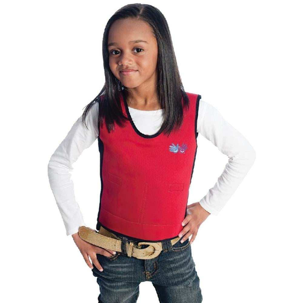 Petit gilet de compression lesté rouge pompier