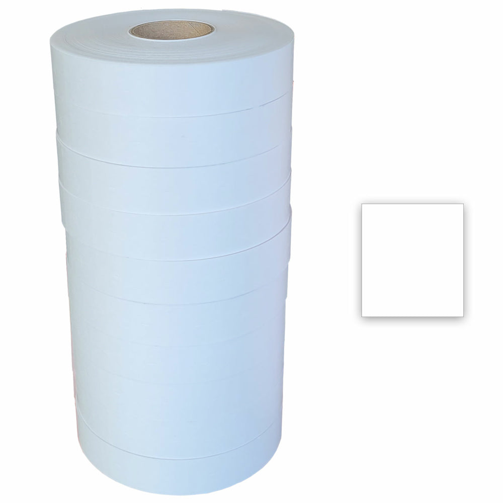 Eddie's Sato 2 Line 8 Character Permanent Labels - White - 60000 Pack