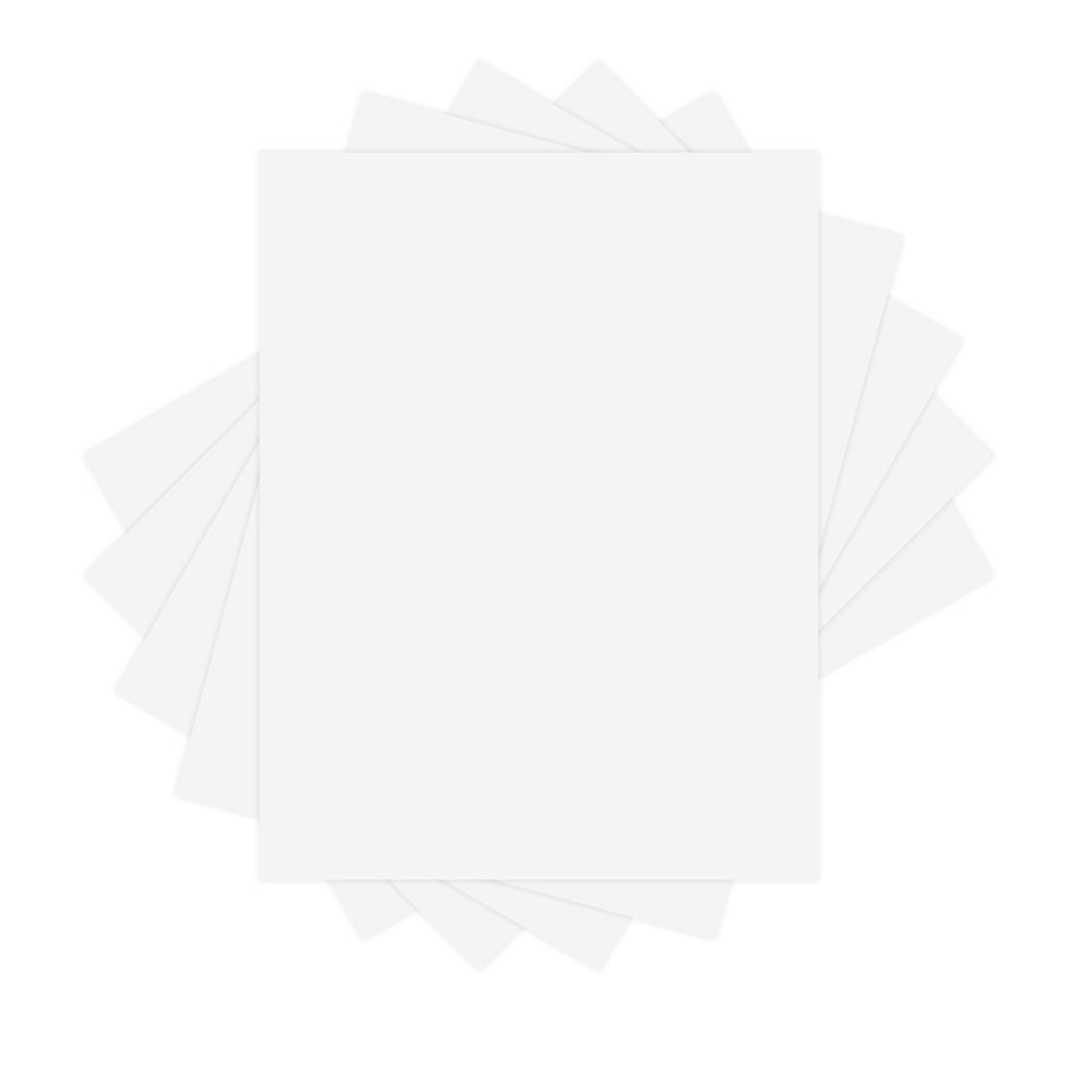 Lettermark Vellum Bristol Cover - 8.5" x 11" - Britewhite - 250 Sheets/Pack