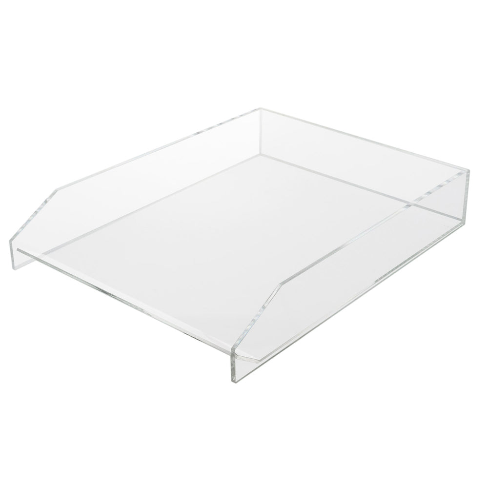 Three By Three Seattle Acrylic Stackable Letter Tray - Clear