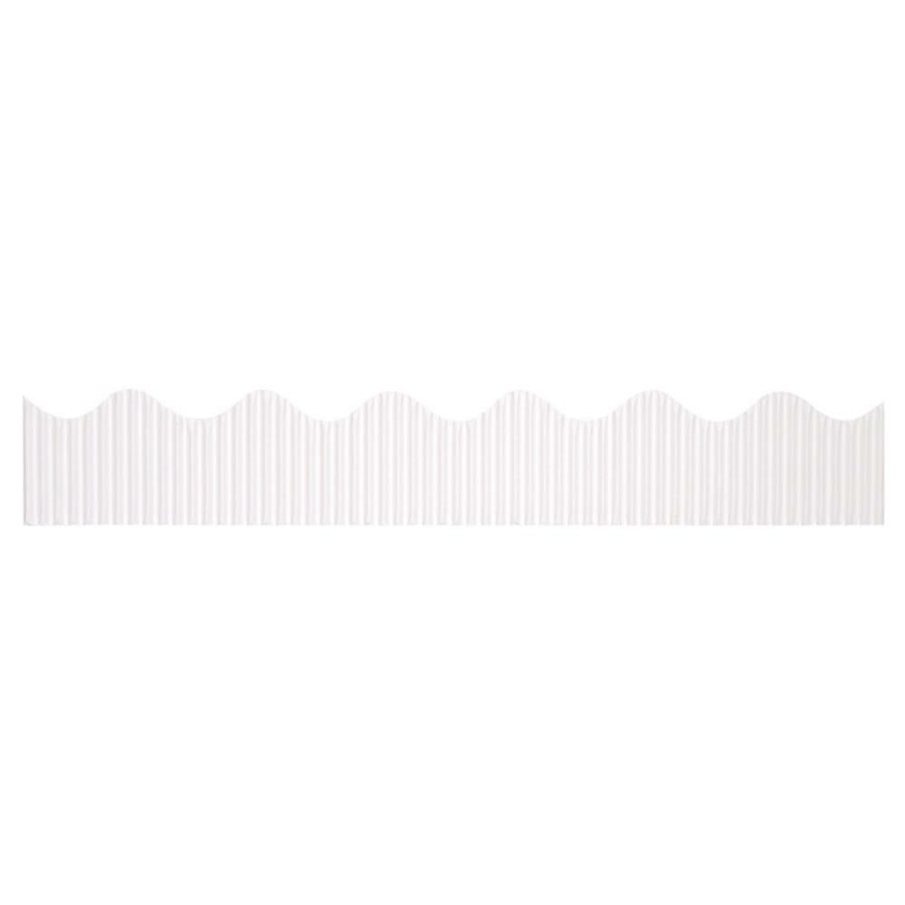 Bordette Decorative Border, White, 5.7cm x 15.24m, 1 Roll