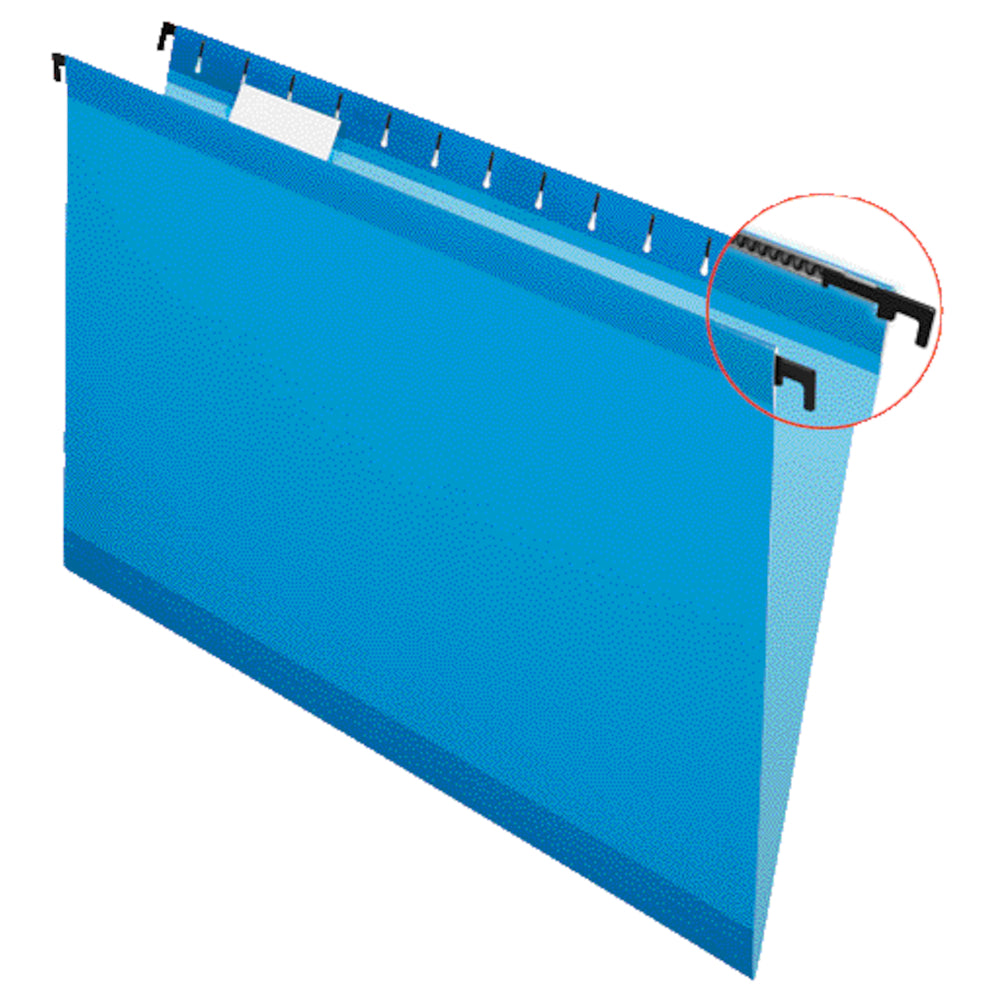 Pendaflex SureHook Reinforced Hanging Folders - Legal Size - Blue - 20 Pack