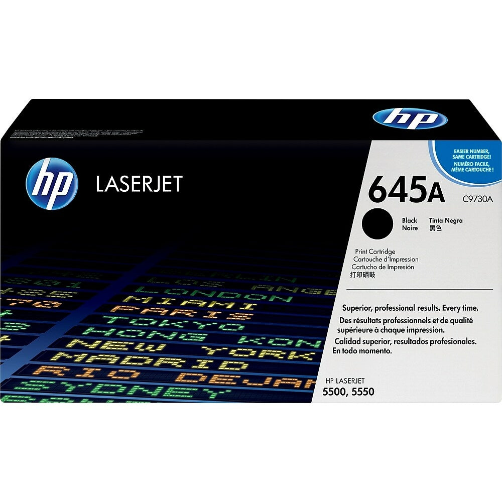 HP 645A (C9730A) Black Original LaserJet Toner Cartridge