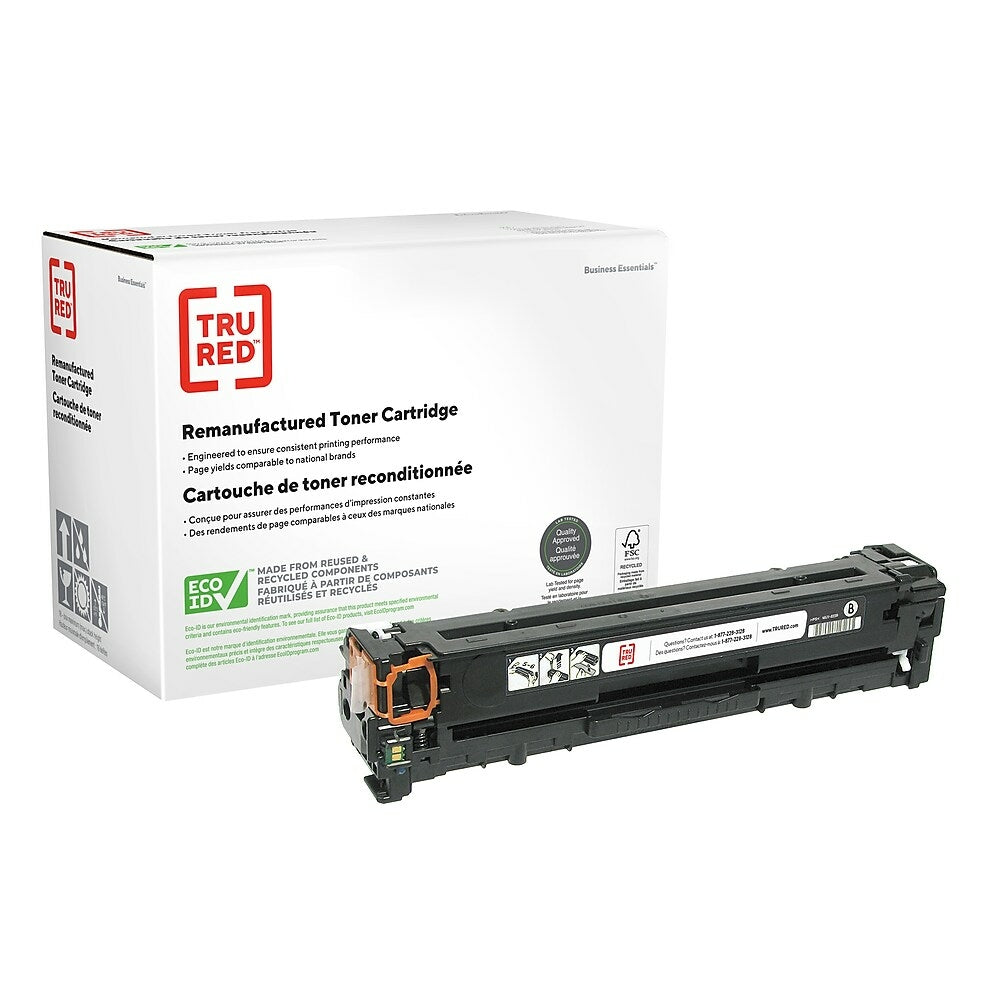 TRU RED CB540A HP 125A Remanufactured Toner Cartridge - Standard Yield - Black