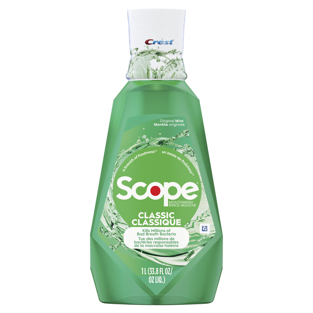 Bain de bouche Crest Scope Classic Menthe - 1 L