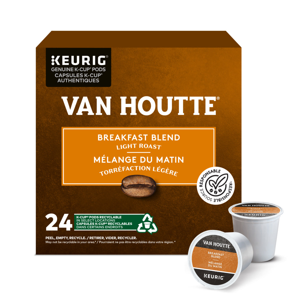 Mélange pour petit-déjeuner Van Houtte - Torréfaction légère - Capsules K-Cup - Paquet de 24