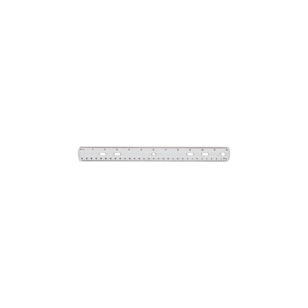 Staples 3-Hole Plastic Ruler - 30cm/12" - Clear