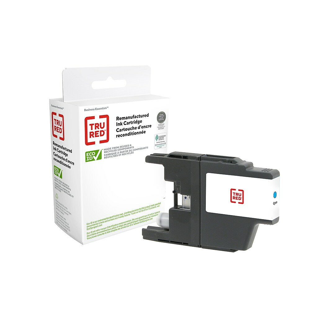 Cartouche d'encre reconditionnée TRU RED Brother LC75C - Haut rendement - Cyan