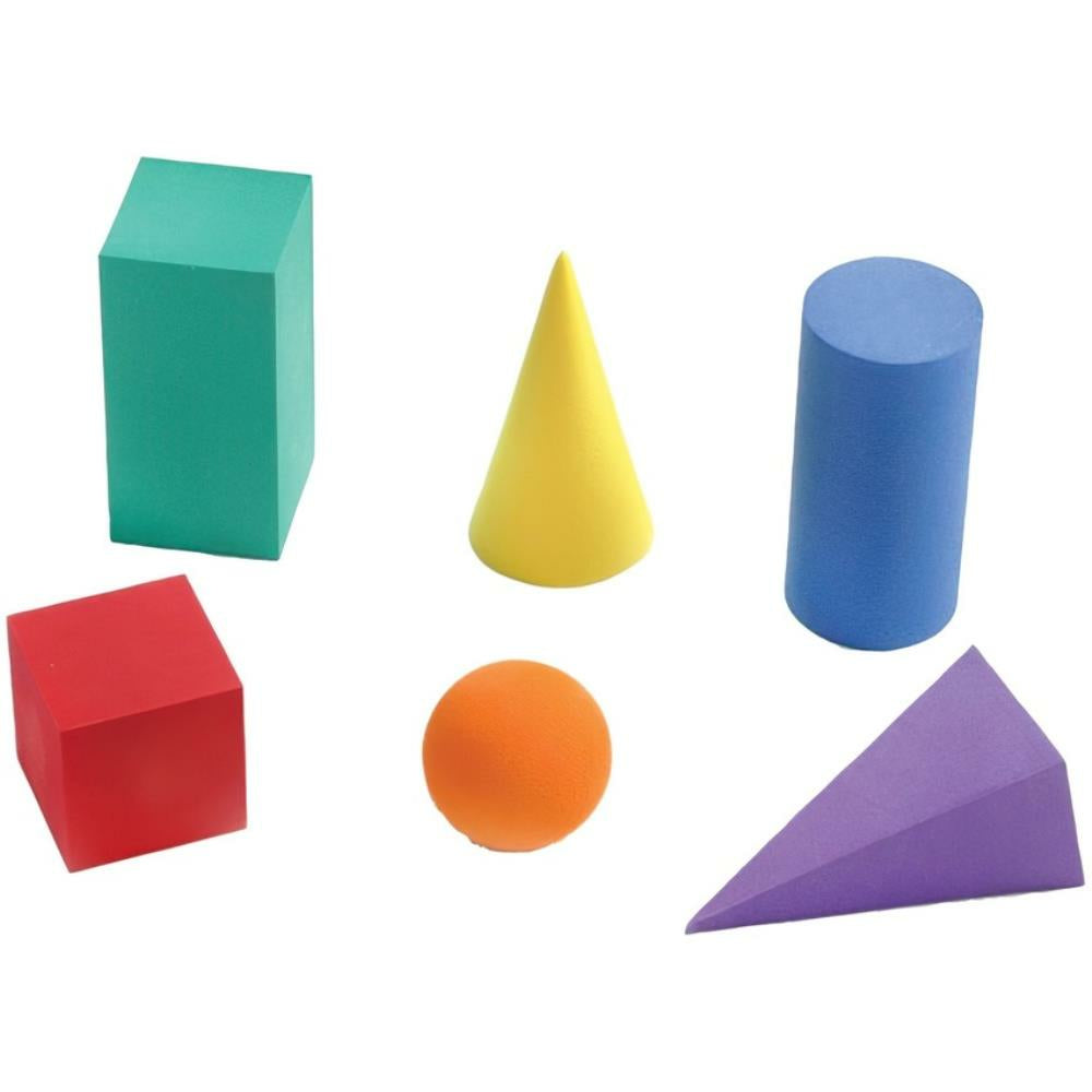 SI Manufacturing Mini Foam Geometric Solids - 6 Set