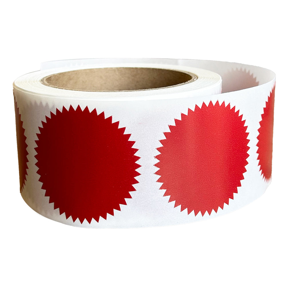 Sceau adhésif notarié CRAC - 2-3/16" - Rouge - Paquet de 500