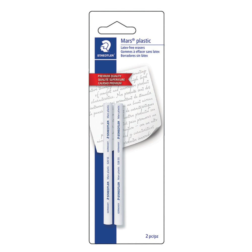 Staedtler Mars Plastic Retractable Eraser Holder Refills - 2 Pack