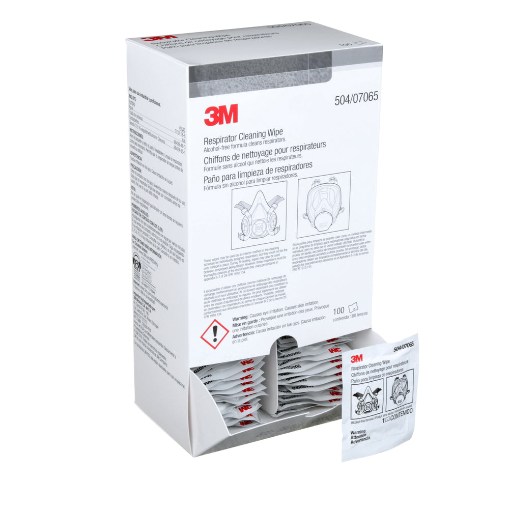 Lingettes nettoyantes pour respirateurs 3M, paquet de 100