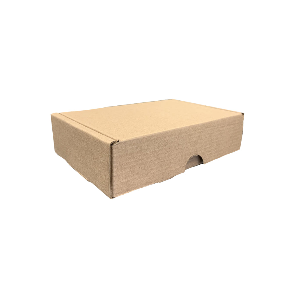 Boîtes d'expédition Abbey Tuck In avec fermeture à ailettes - 29 ECT E Flute Kraft Plain - 6-1/4 L x 4-1/4 l x 1-1/2" H - paquet de 50