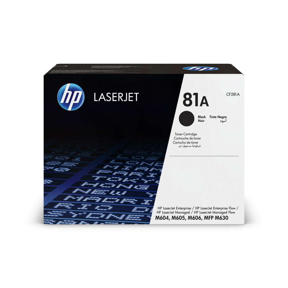 Cartouche de toner noir d'origine HP 81A (CF281A) LaserJet