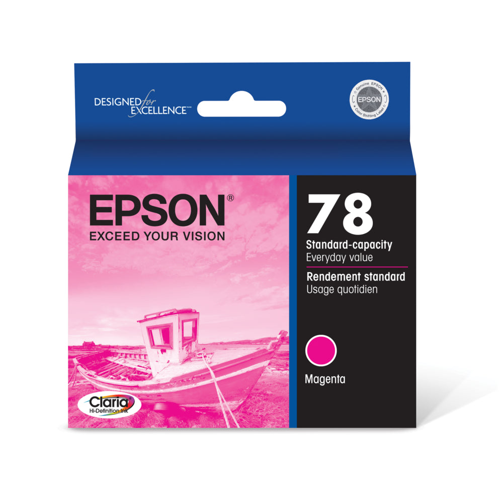 Cartouche d'encre Epson T078 - Capacité standard - Magenta