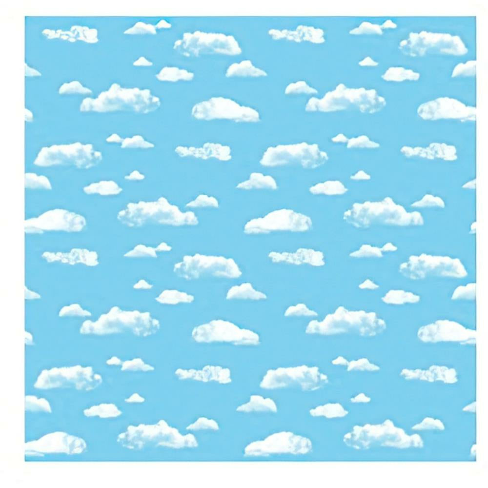 Papier d'art pour tableau d'affichage, nuages, 1,21 m x 15,24 m, 1 rouleau (P0056465)