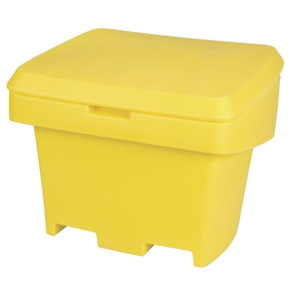 Conteneur de stockage de sel et de sable robuste pour l'extérieur SCN Industrial – 30 po x 24 po x 24 po – 5,5 pi³ – Jaune