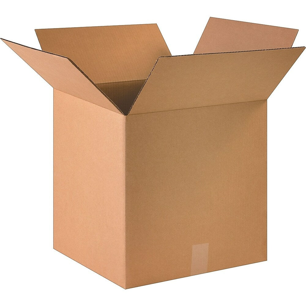 Boîte d'expédition en carton ondulé Staples - 40,6 cm (L) x 40,6 cm (l) x 40,6 cm (H) - Kraft - Paquet de 25