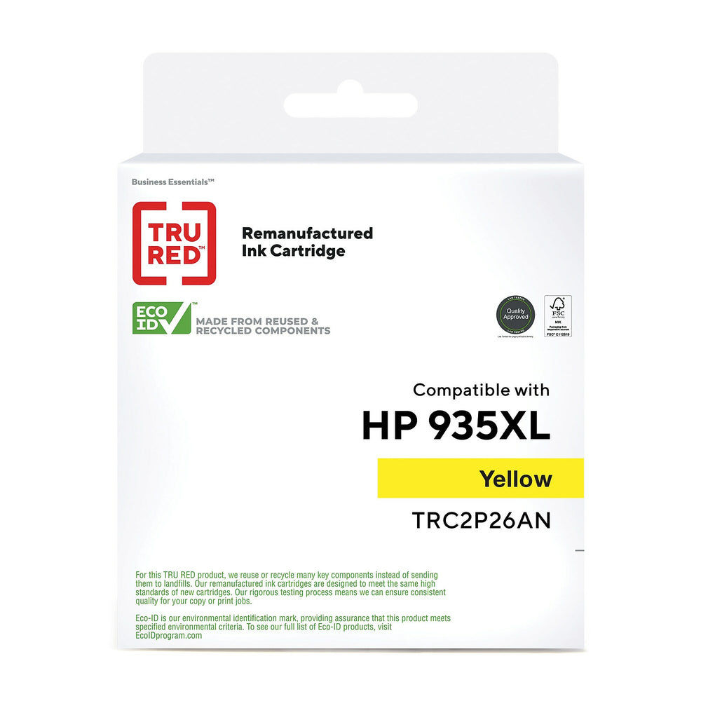 Cartouche d'encre reconditionnée HP 935XL TRU RED C2P26AN - Jaune - Haut rendement
