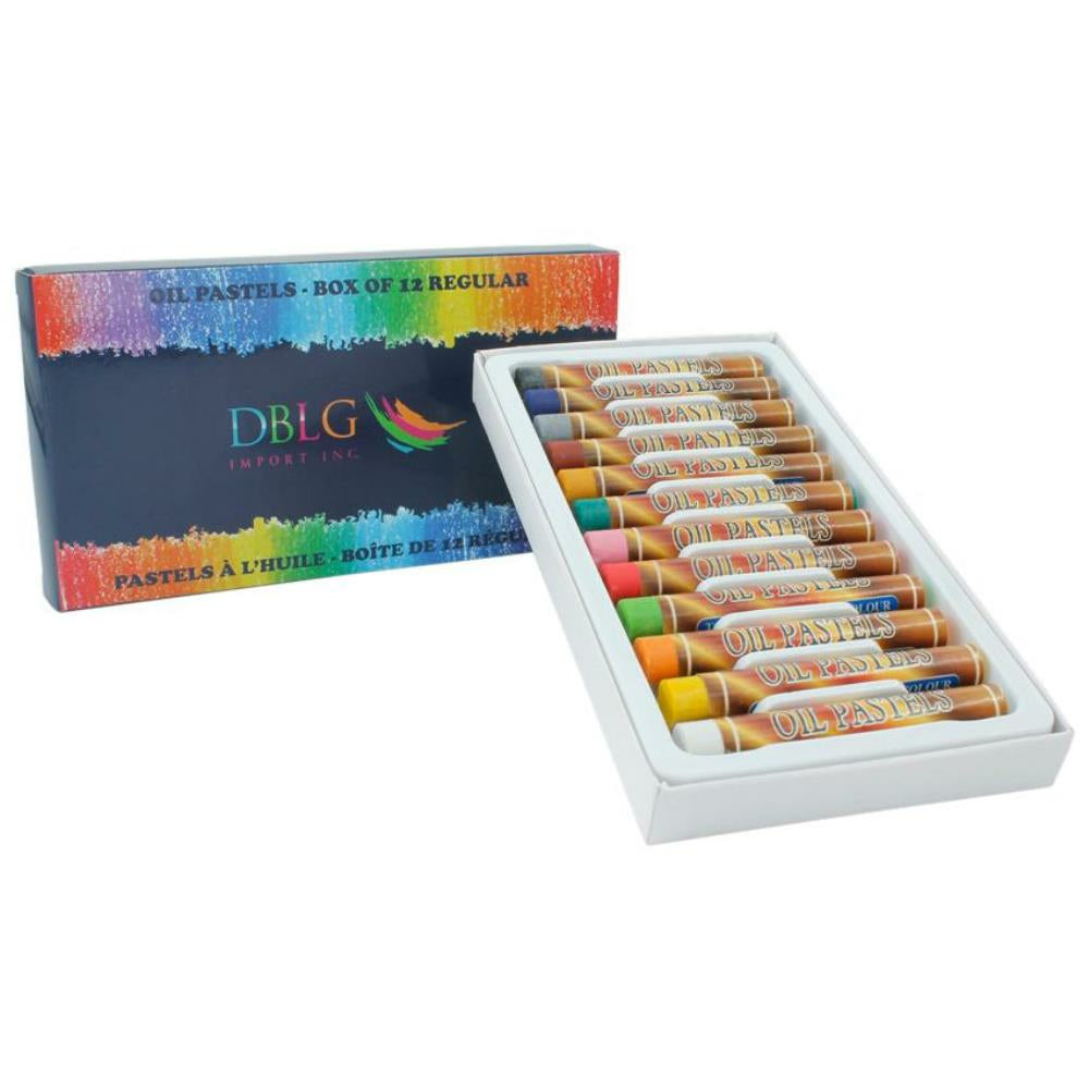 Pastels à l'huile réguliers, lot de 12