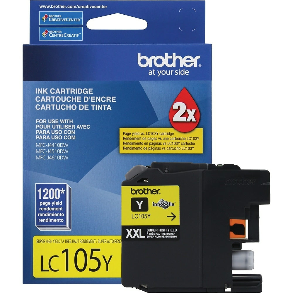 Brother LC105 Super High-Yield Yellow Ink Cartridge