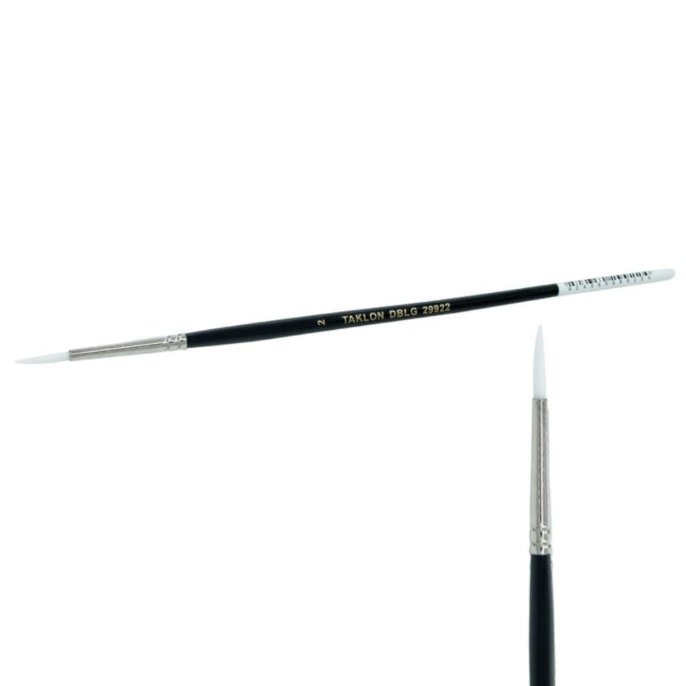 Pinceau rond en taklon - Taille 2 - Lot de 12