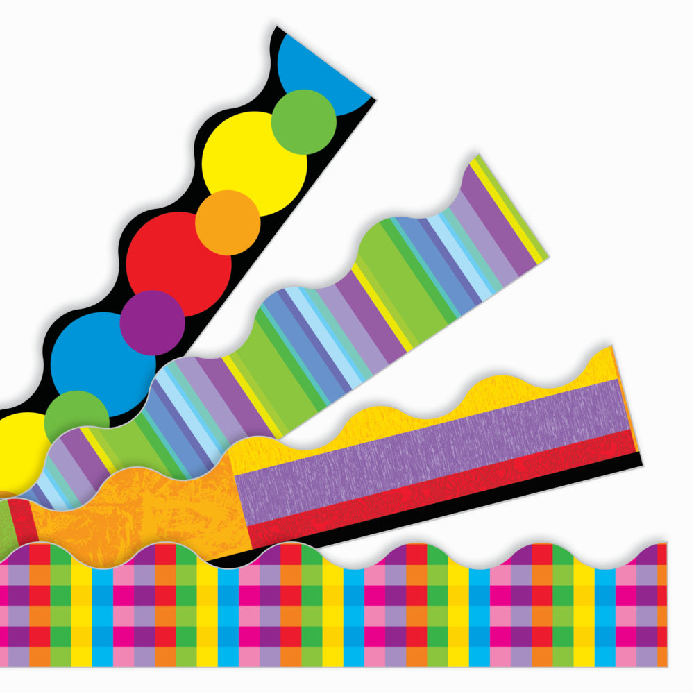 TREND enterprises - Ensemble de 48 tondeuses Terrific Trimmers - 2,25" x 39" - Collage couleur