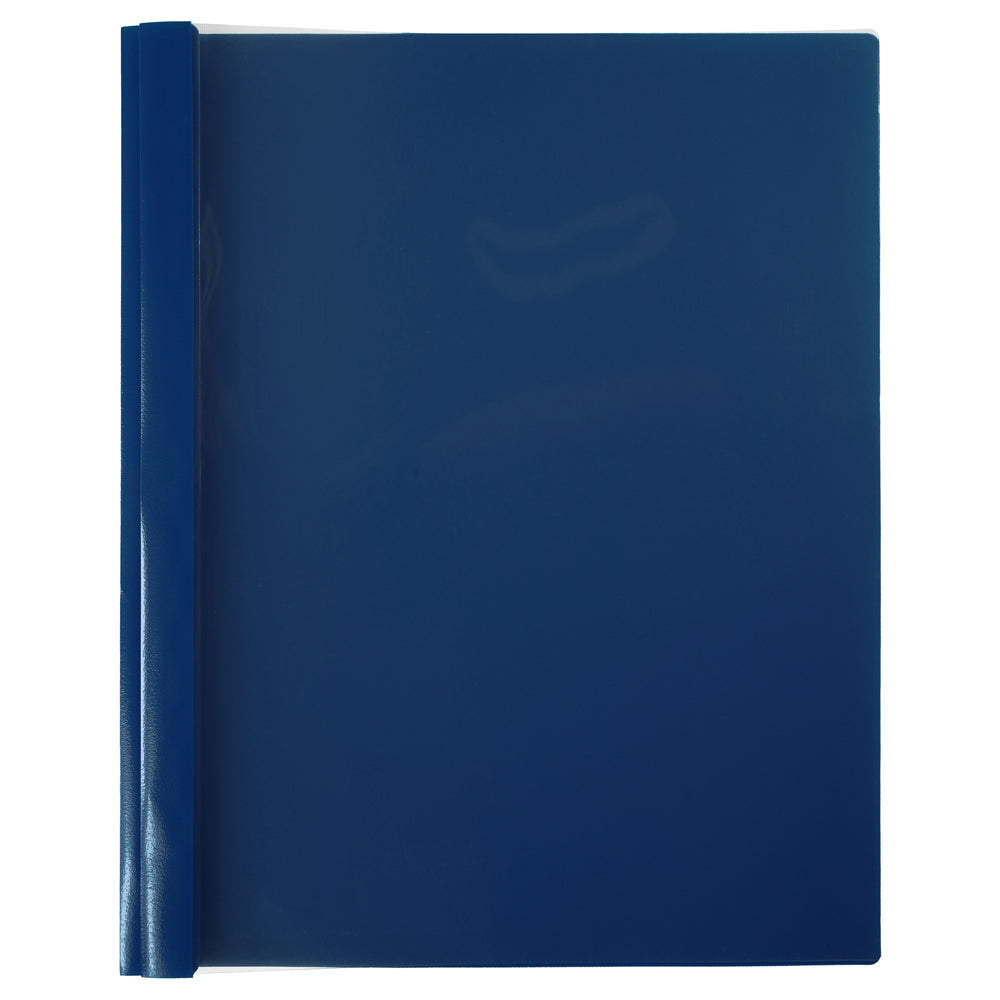 Winnable Clear-Front Report Covers - 11.5" x 9.5" - Dark Blue
