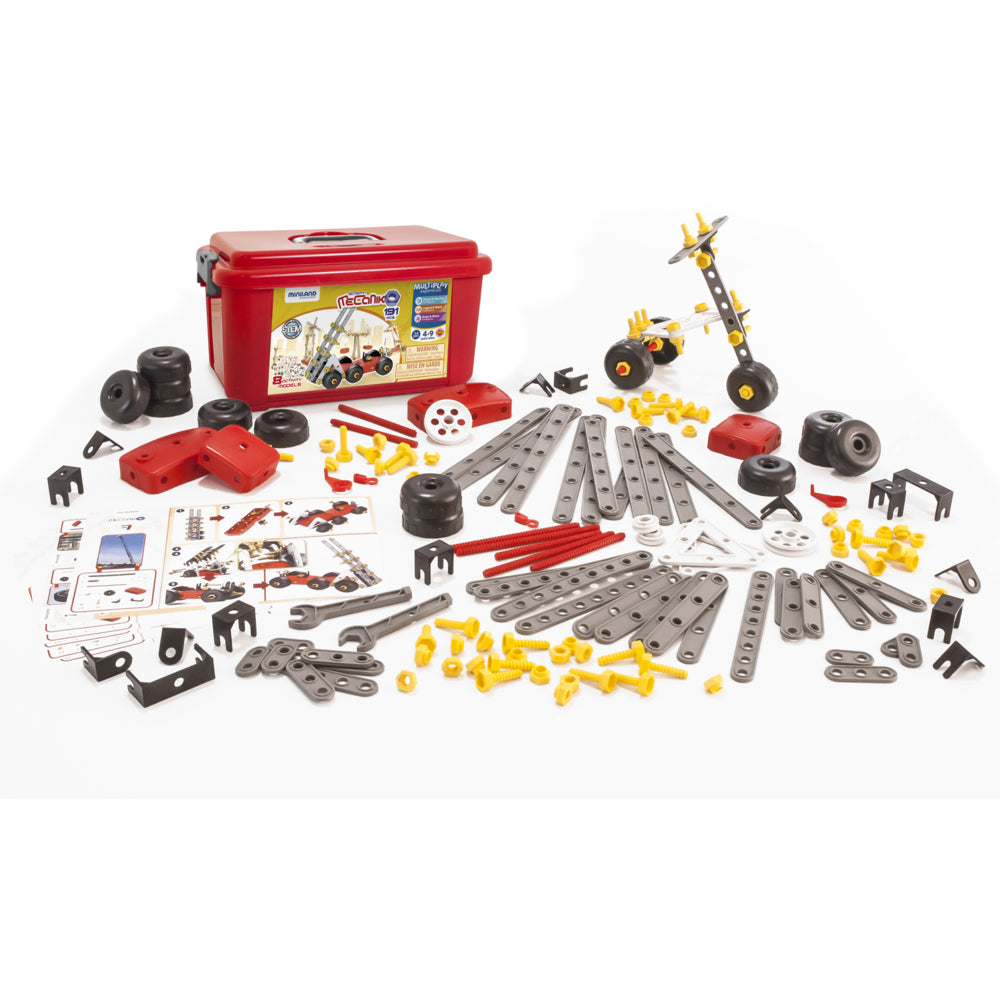 Miniland Educational Mecaniko 191-Piece Vehicle Building Set