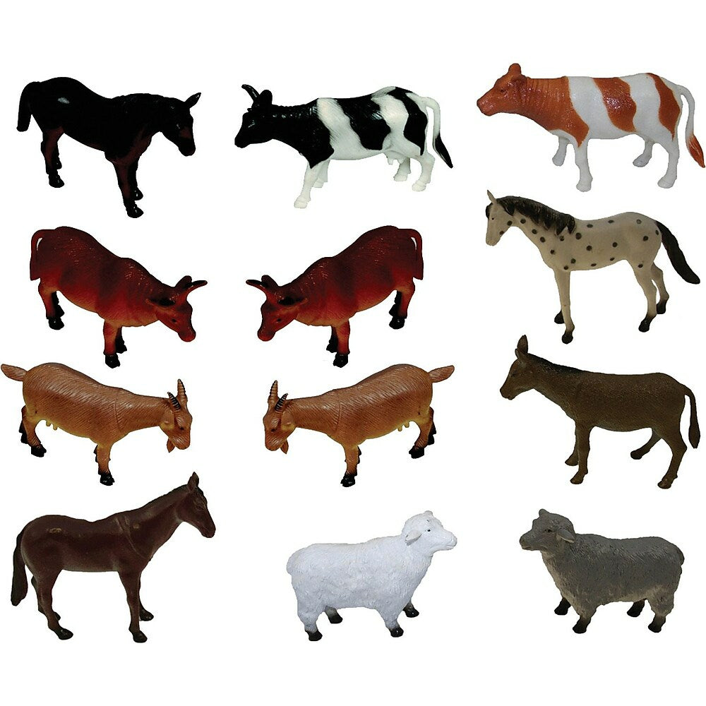 Coffret de jeu pour enfants : animaux de la ferme Get Ready – Lot de 12
