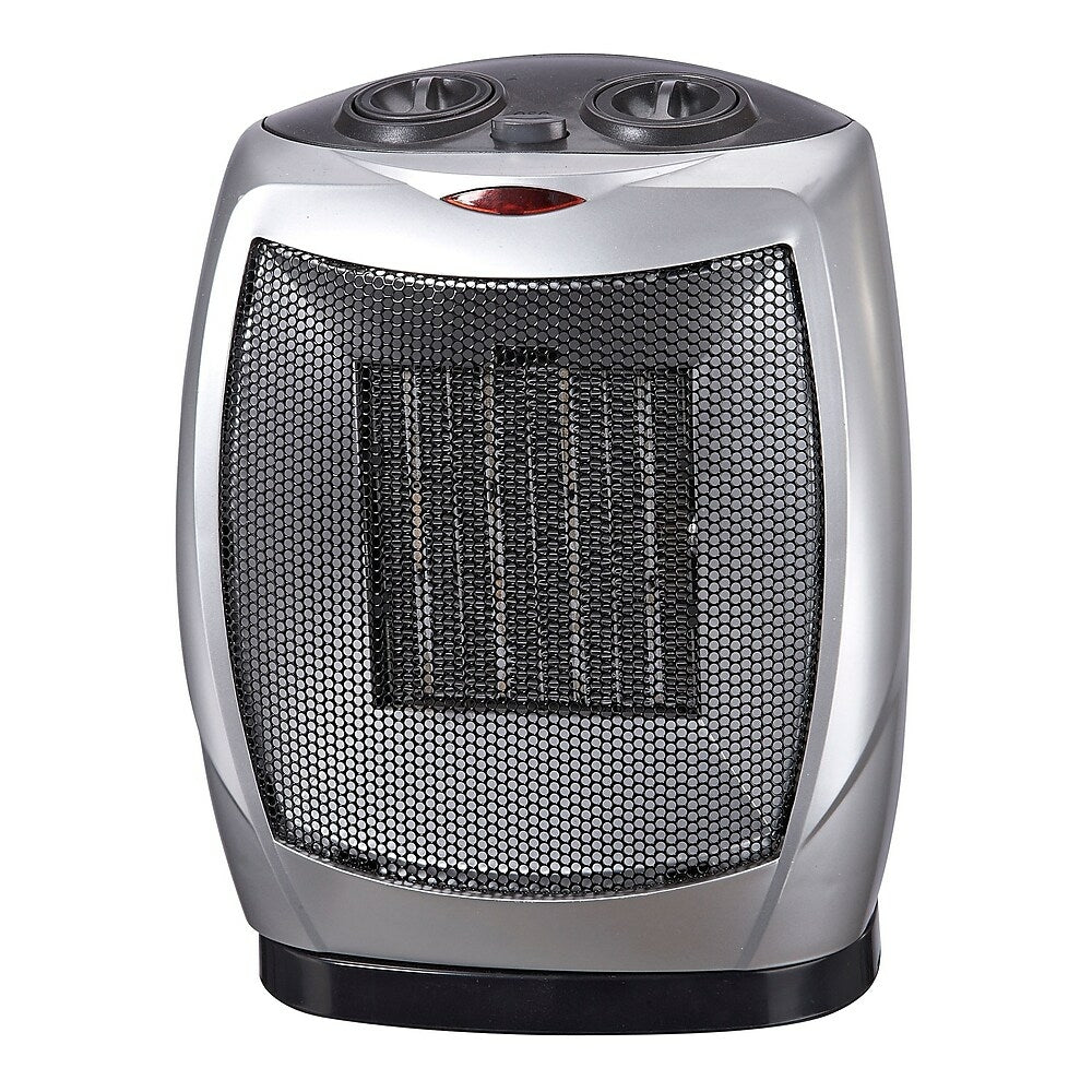 Royal Sovereign Compact Oscillating Ceramic Heater - Silver - (HCE-160)