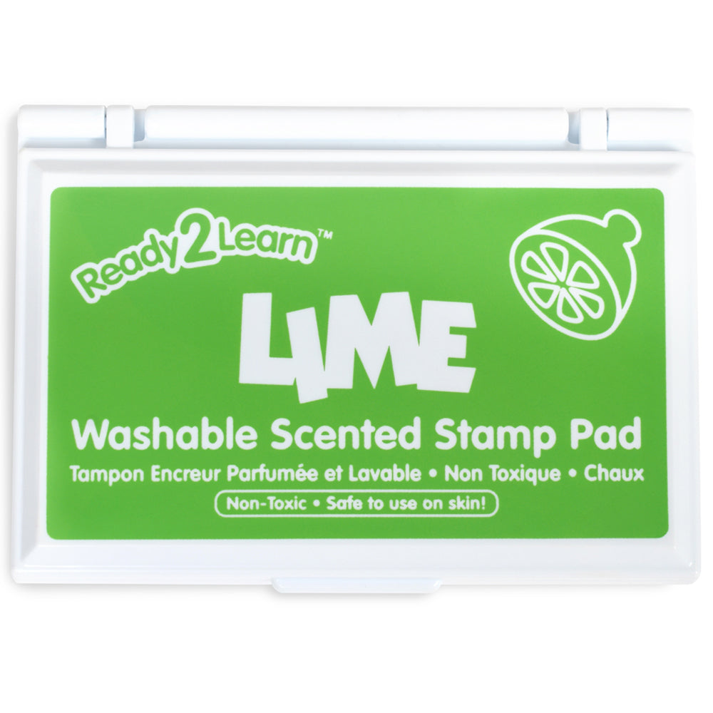 Tampon encreur lavable parfumé Ready 2 Learn - 8,6 cm (L) x 5,1 cm (l) - Vert/citron vert