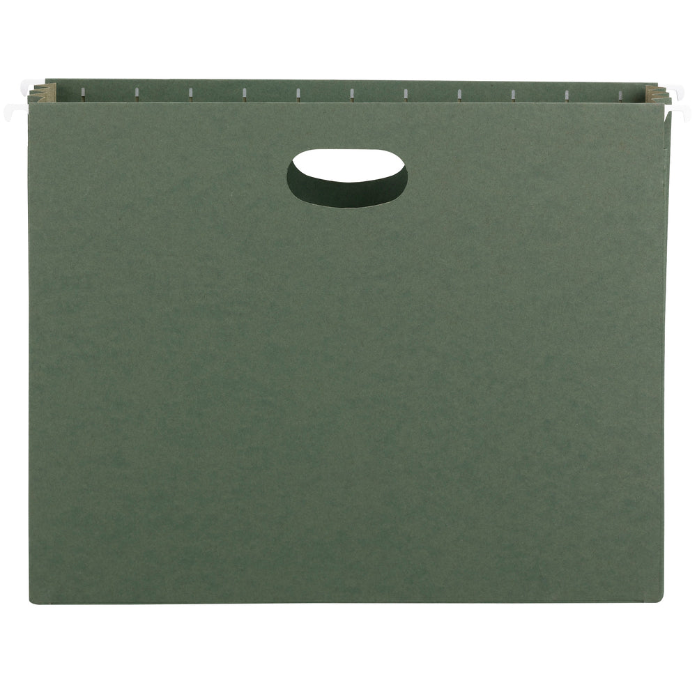Smead Hanging Folder Pockets with Full Height Gusset - Standard Green - Letter Size - 3 1/2" Expansion - 10 Pack