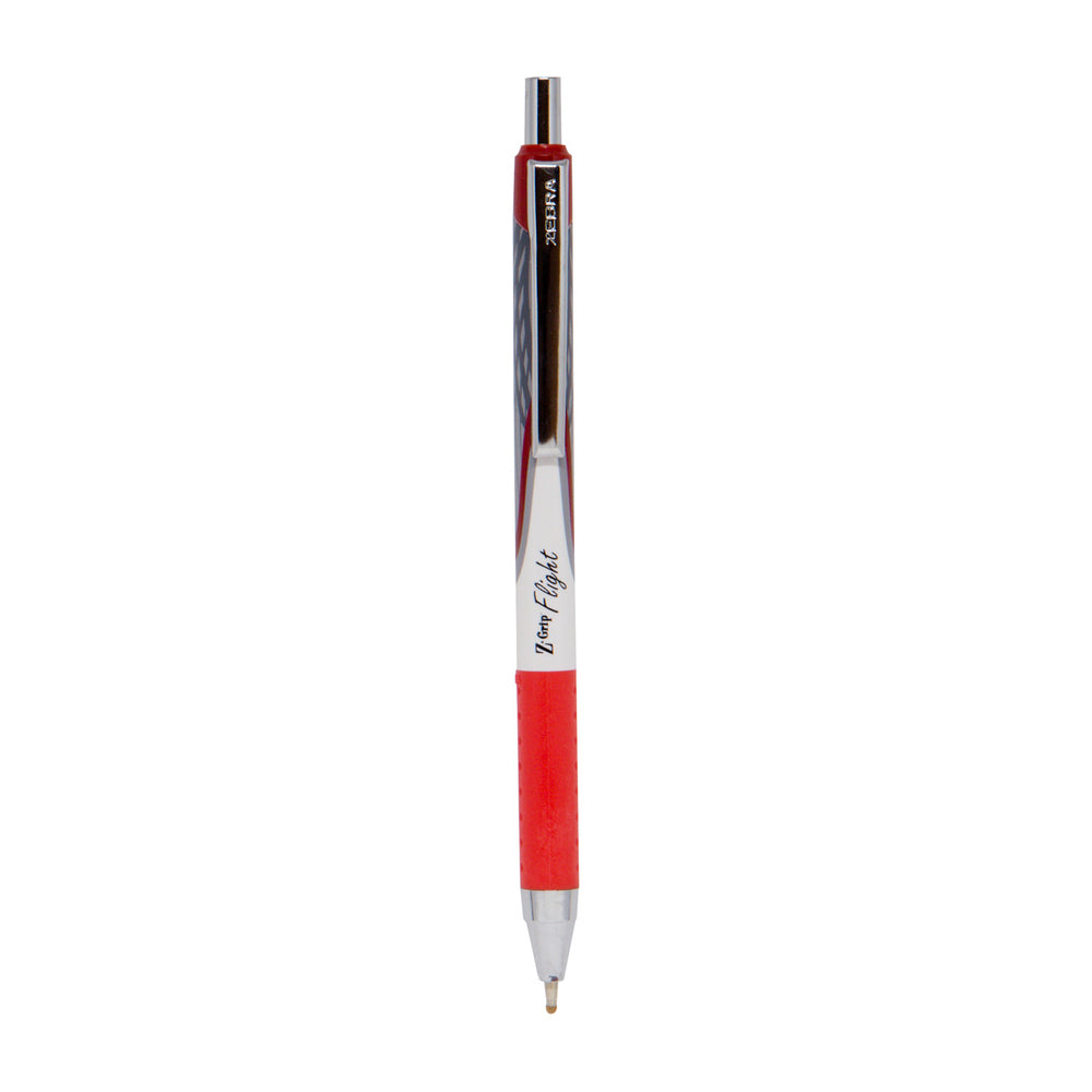 Zebra Z-Grip Flight Retractable Ballpoint - 1.2mm - Red Ink