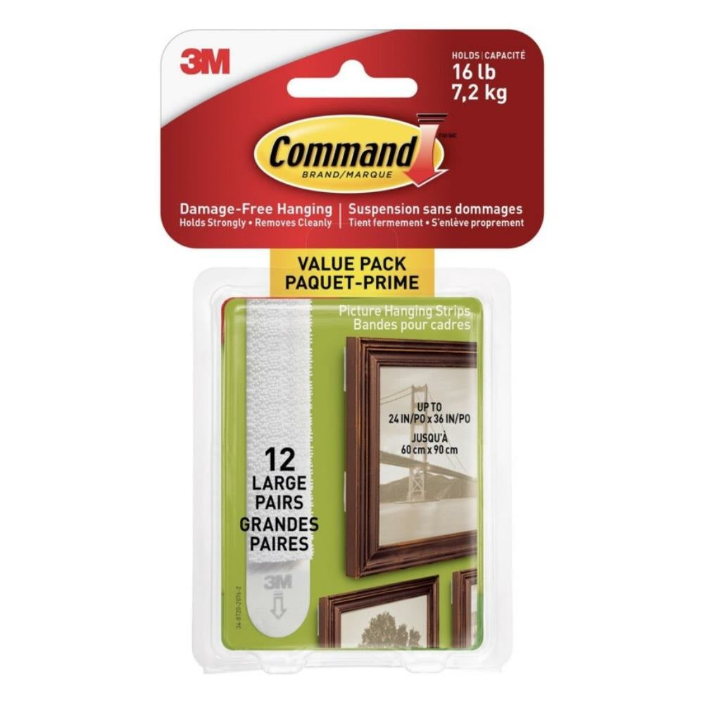 COMMAND ADHSTRIPS 16LBBLANC