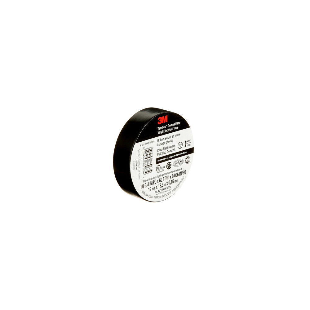 3M Electrical Tape - 0.75" W x 60' L - 10 Rolls Pack