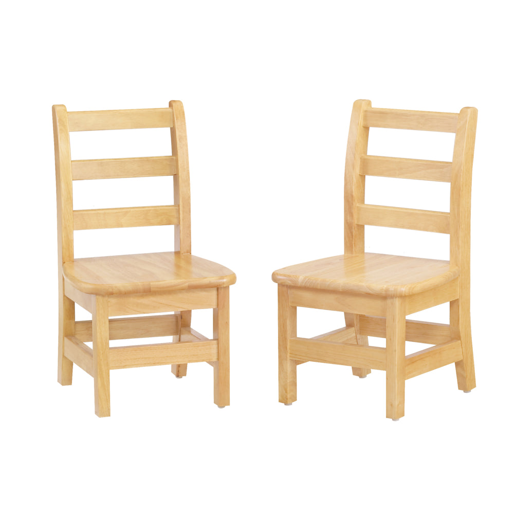 Jonti-Craft KYDZ Ladderback Chair Pair - 12" Height