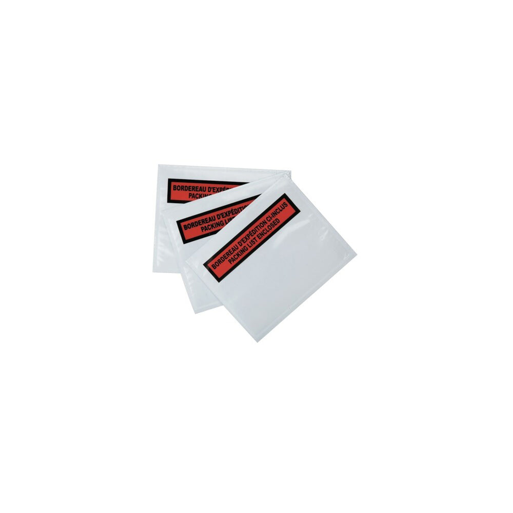 Enveloppes de bordereau d'expédition Staples - Demi-panneau - Paquet de 100