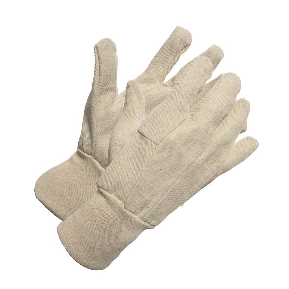 Forcefield Cotton Work Glove with Knitwrist - One Size - 2 Pack