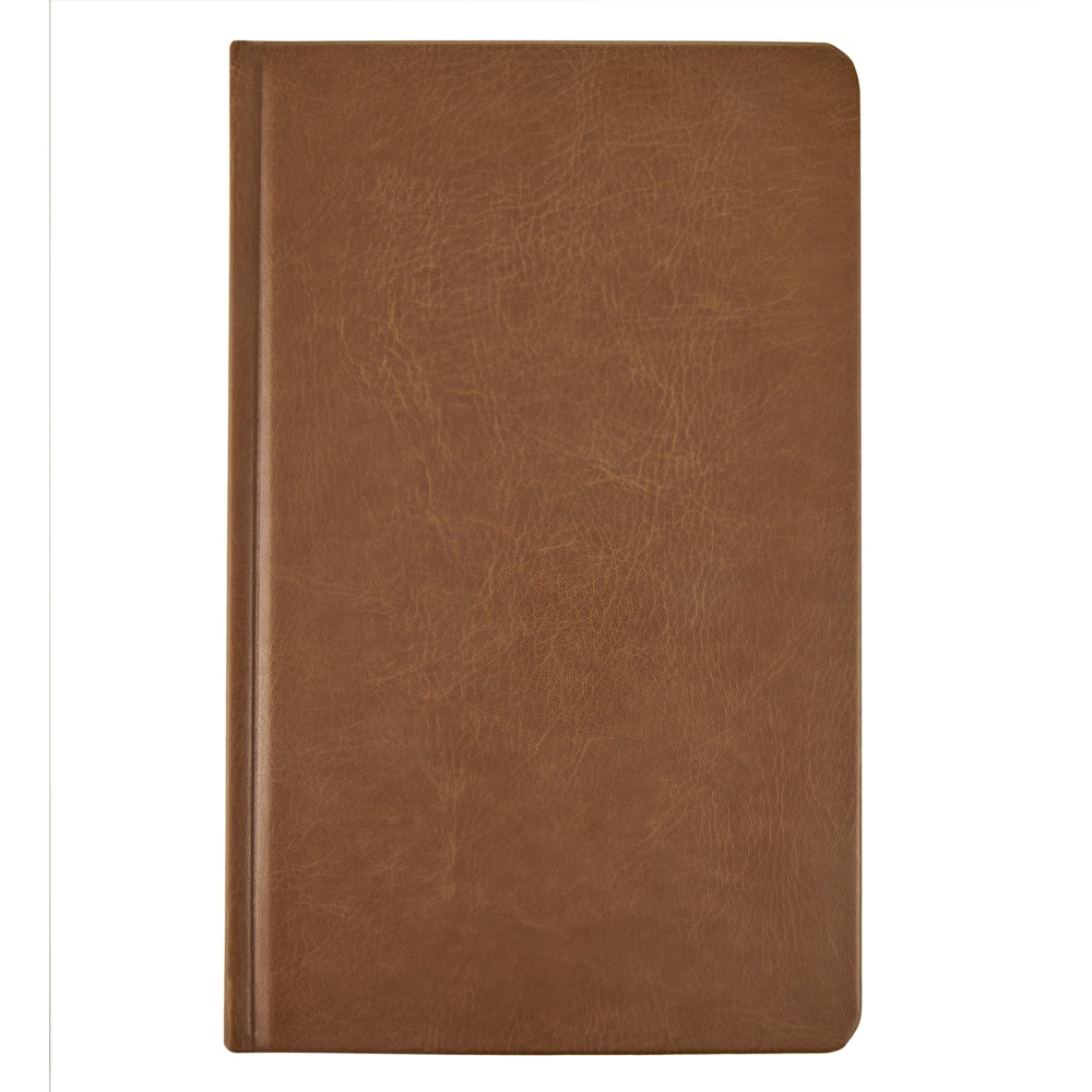 TRU RED Lined Hard Cover Journal - 5.5 x 8 - Cognac